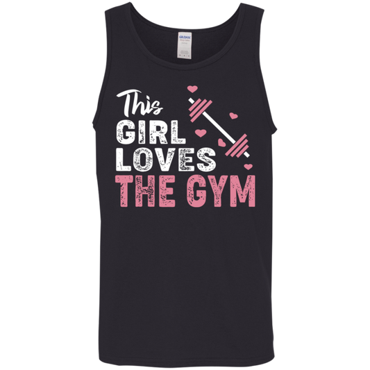 "This Girl Loves The Gym" Tank Top – Perfect for Fitness and Weight Lifting!