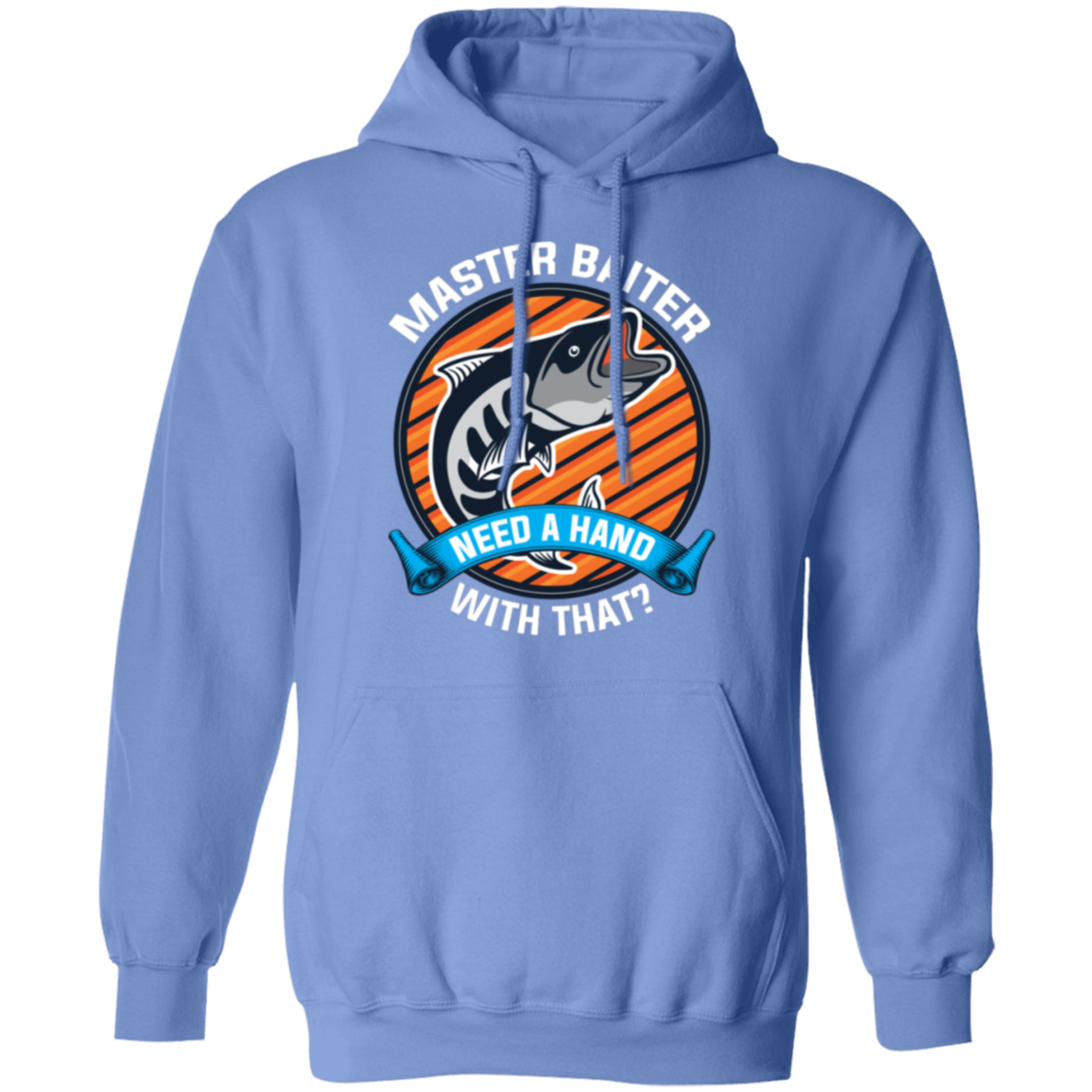 "Master Baiter - Need A Hand With That?" Fishing Hoodie – Cozy and Humorous Gift for Anglers and Fishing Fans!