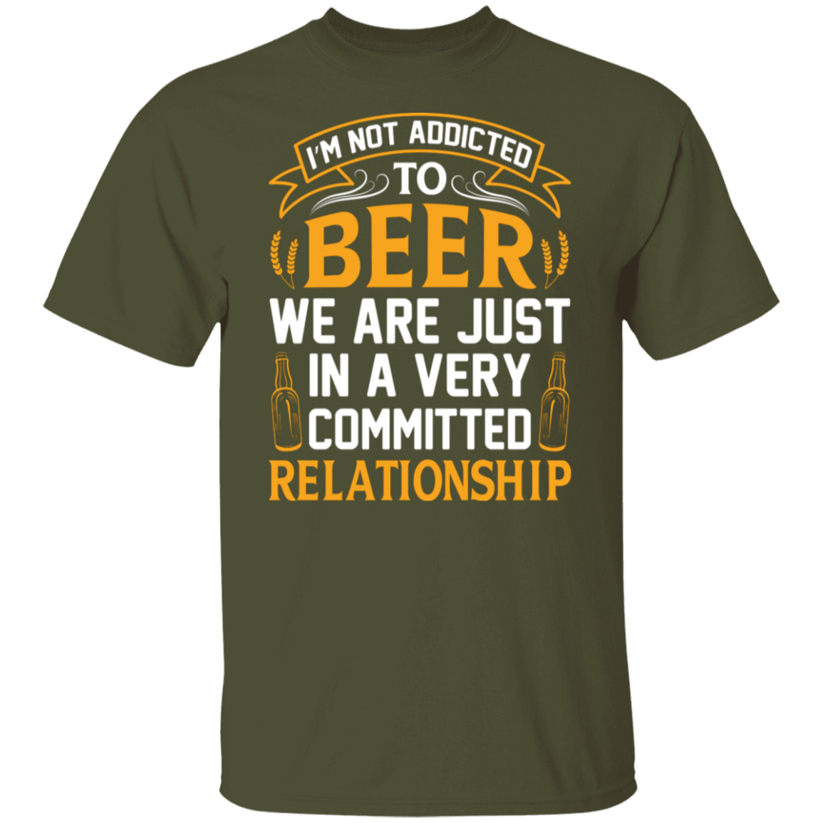 “Very Committed Relationship” Beer Lover’s T-Shirt – Ideal for Happy Hour Fans!