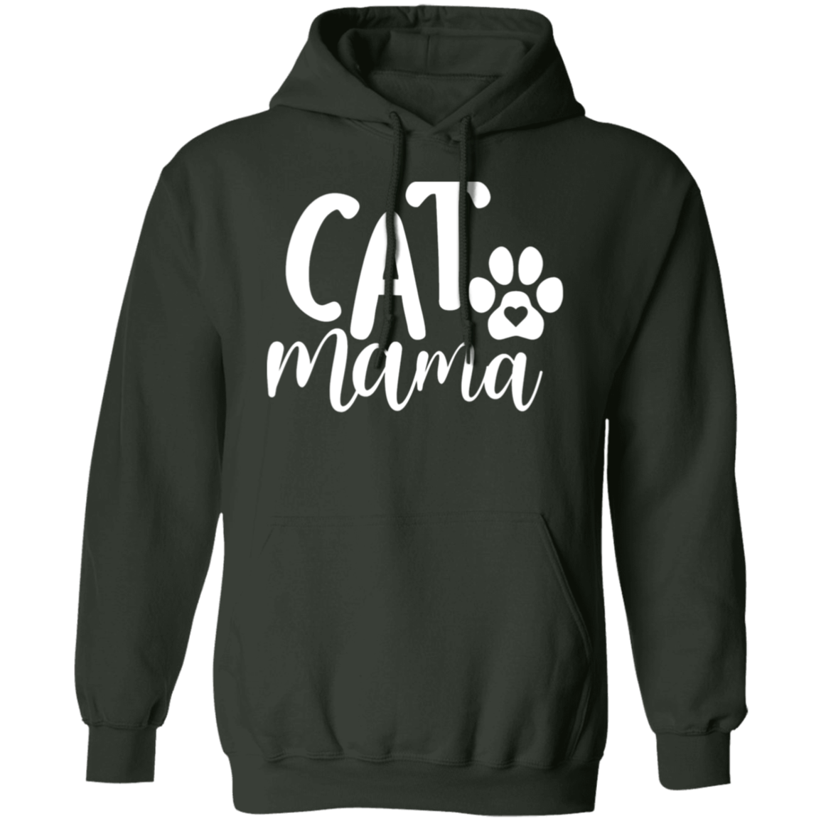 "Cat Mama" Hoodie – Cozy Up with a Heartfelt Paw Print!