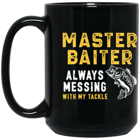 "Master Baiter" Fishing Mug – Hilarious Coffee Cup for Anglers!