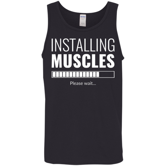 "Installing Muscles": Progressing Fitness Tank Top – Ideal for Gym Workouts!