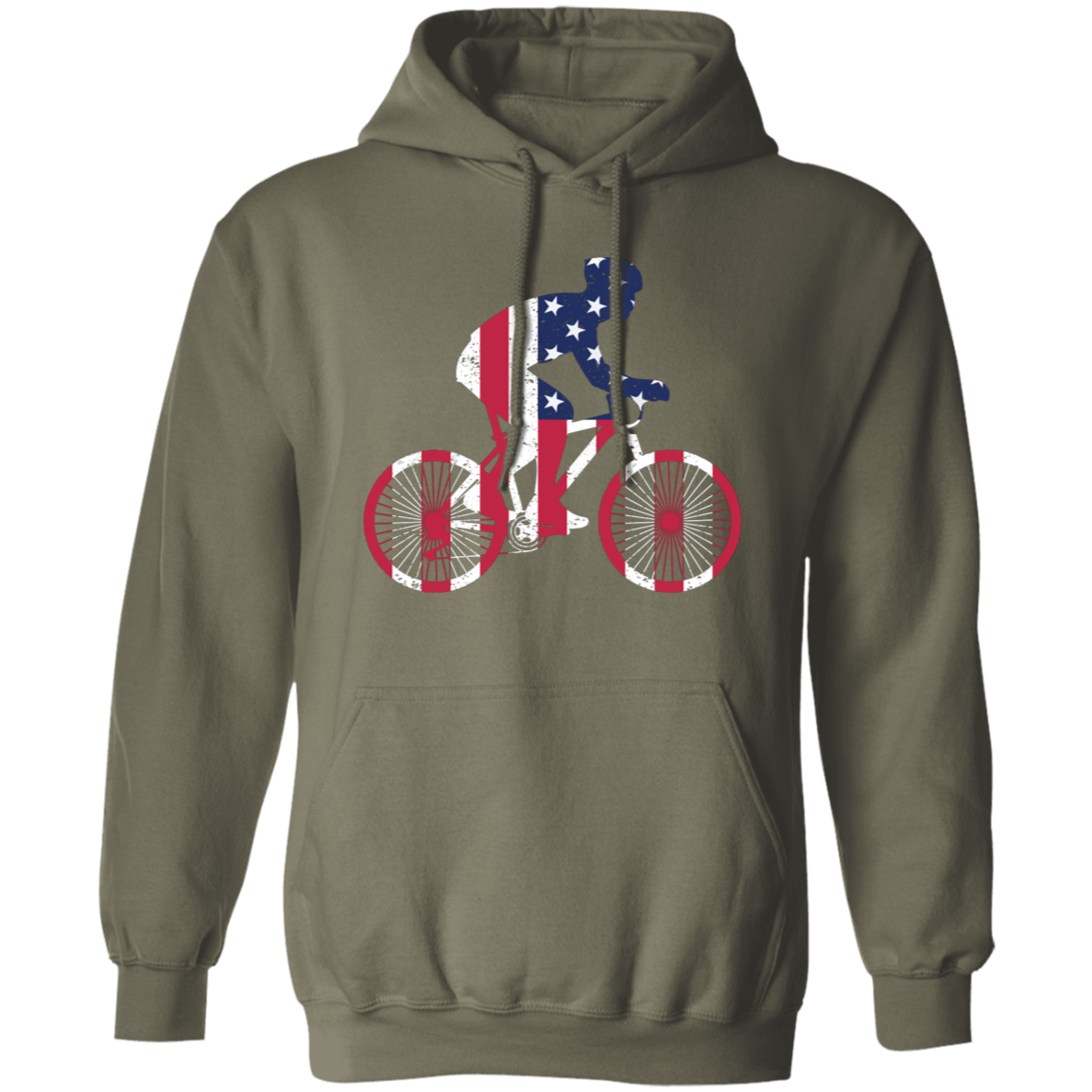 "Freedom Ride" Hoodie – Great Gift for Patriotic Cyclists!