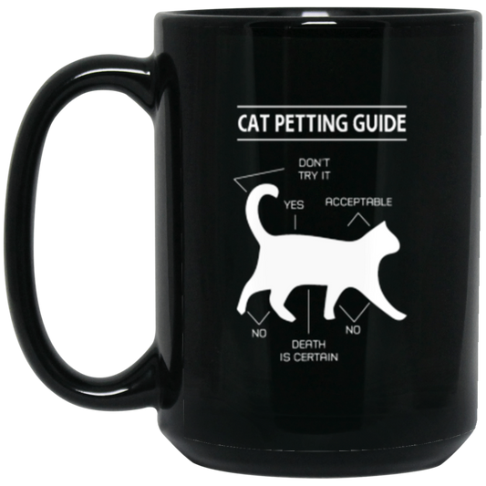 "Cat Petting Guide" Mug – The Ultimate Cat Whisperer’s Cheat Sheet!