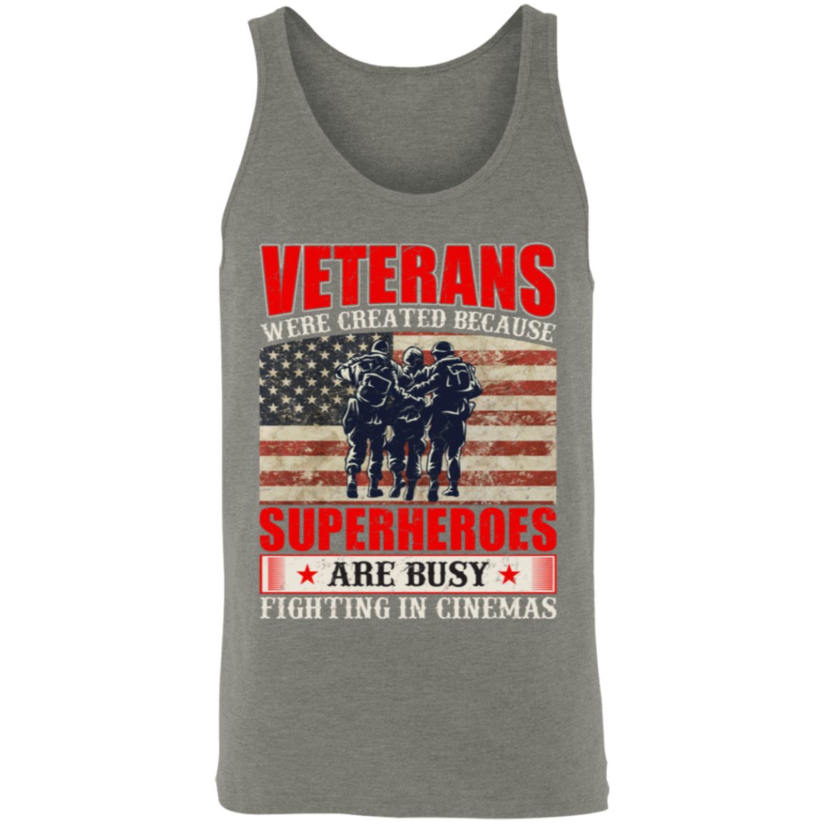 Superheroes of Reality: Veterans Tank Top - Honoring Our Real-Life Heroes!