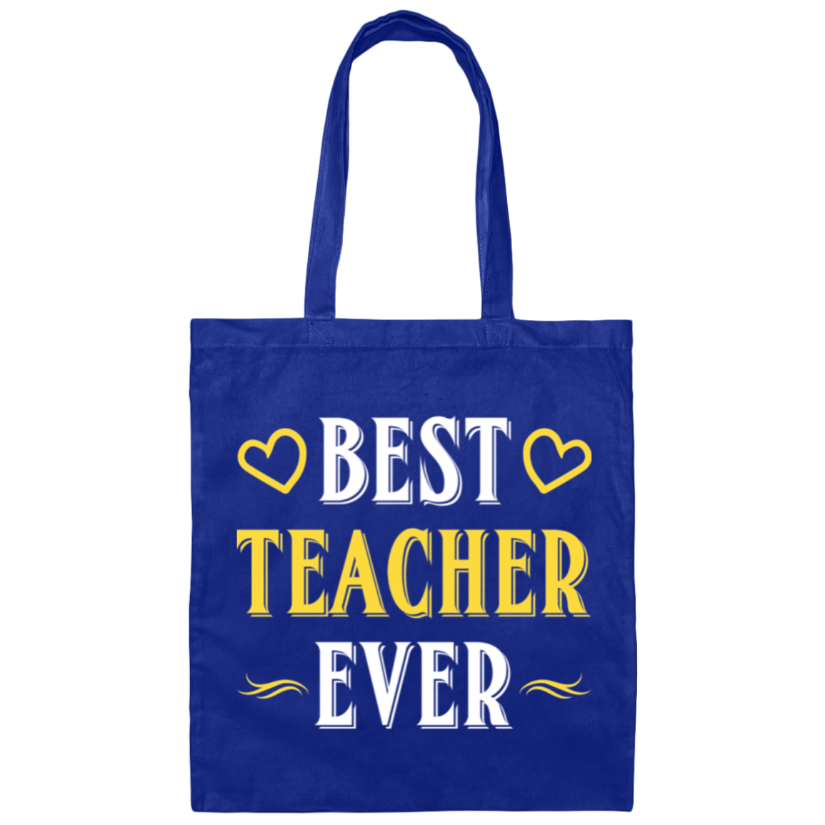 "Best Teacher Ever" Canvas Tote Bag – Celebrate and Honor Amazing Educators