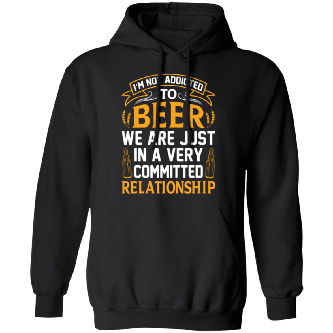 “Very Committed Relationship” Beer Lover’s Hoodie – Perfect for Happy Hour Vibes!