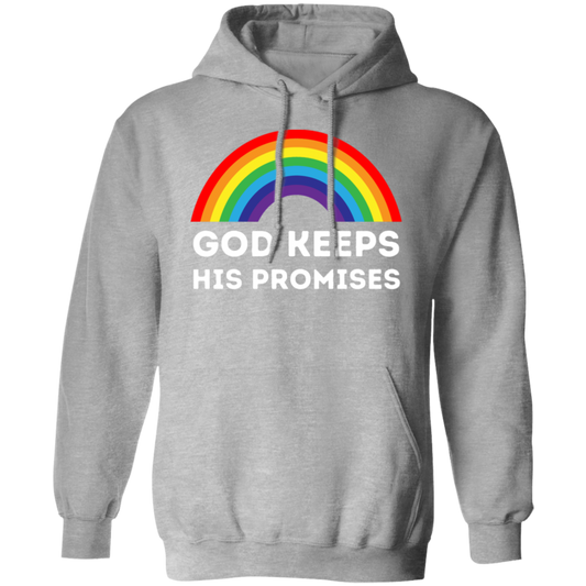 "God Keeps His Promises" Rainbow Hoodie – Inspirational Christian Apparel