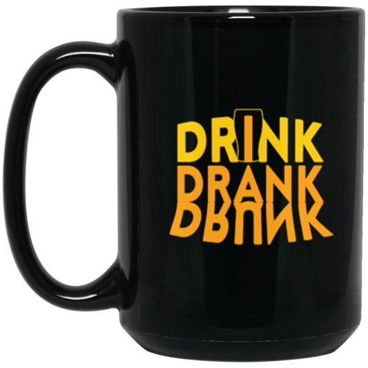 "Drink, Drank, Drunk" Funny Coffee Mug – Perfect for Beer Lovers and Happy Hour Enthusiasts