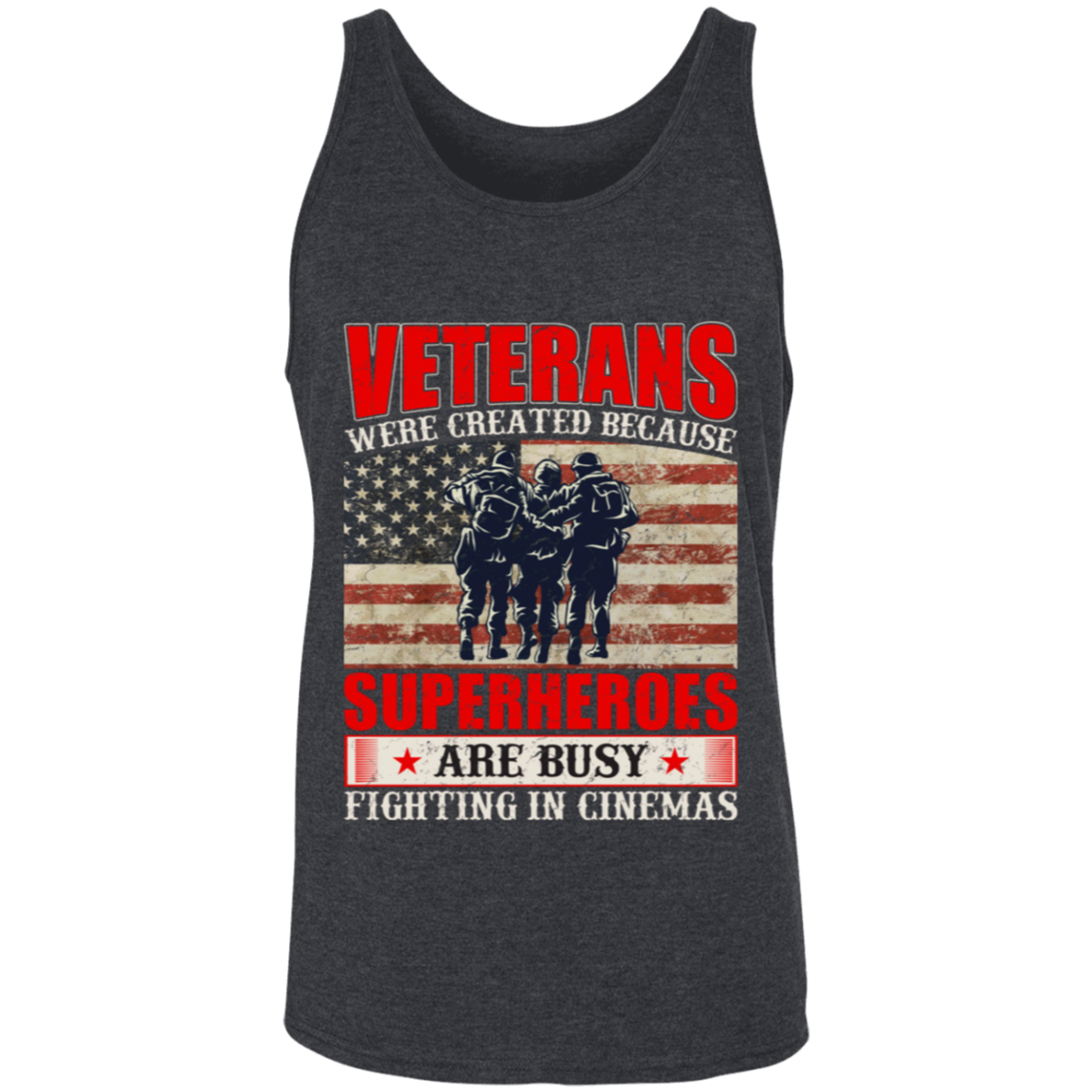 Superheroes of Reality: Veterans Tank Top - Honoring Our Real-Life Heroes!