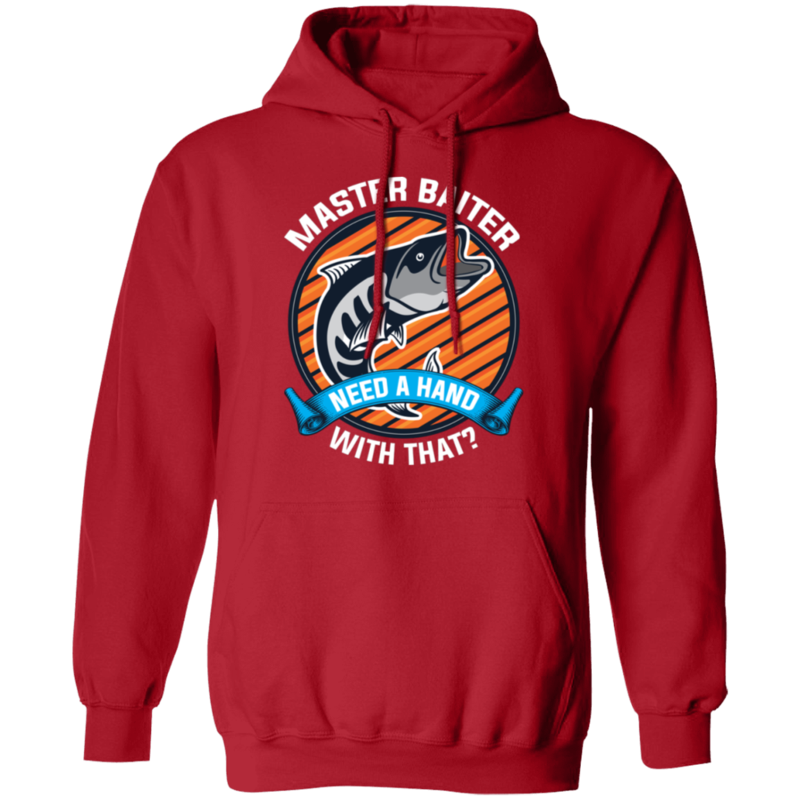 "Master Baiter - Need A Hand With That?" Fishing Hoodie – Cozy and Humorous Gift for Anglers and Fishing Fans!