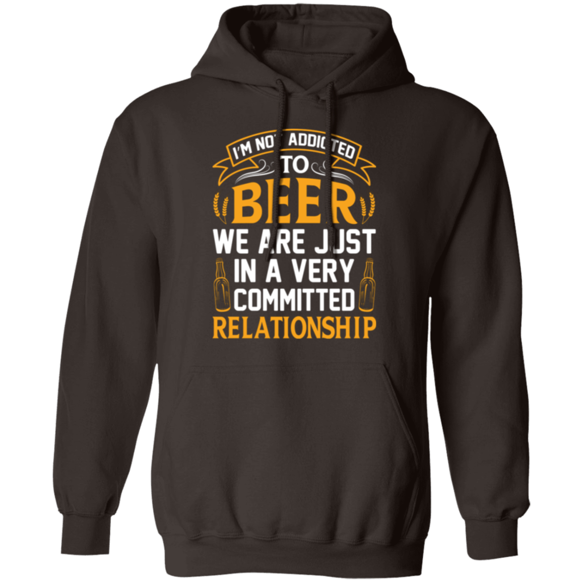 “Very Committed Relationship” Beer Lover’s Hoodie – Perfect for Happy Hour Vibes!