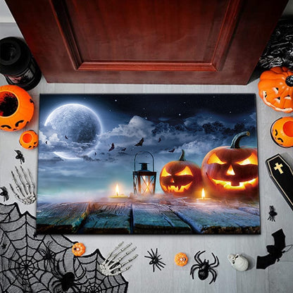 3D Horror Party Festival Decorations Halloween Sewer Clown Carpet Illusion Rugs Door Living Room Floor Mat Kitchen Home Soft Mat